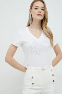 Bavlnené tričko Liu Jo biela farba #4248992