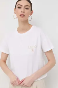 Bavlnené tričko Liu Jo biela farba #8835061