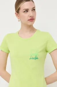 Bavlnené tričko Liu Jo zelená farba #8508163