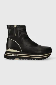 Členkové topánky LIU JO MAXI WONDER 64 dámske, čierna farba, na platforme, BF3095EX21122222 #9080931