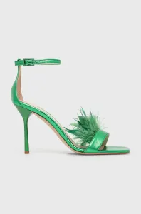 Kožené sandále Liu Jo Camelia Leonie Hanne zelená farba SA2705PX317S1310