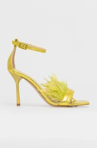 Kožené sandále Liu Jo Camelia Leonie Hanne zlatá farba SA2705PX317S1206 #5885619