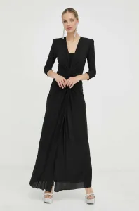Šaty Liu Jo čierna farba, maxi, rovný strih