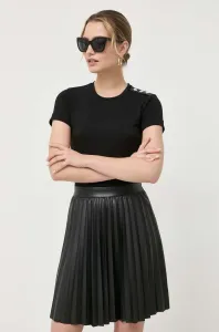 Šaty Liu Jo čierna farba, mini, áčkový strih
