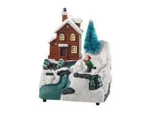 LIVARNO home Vianočná LED dedinka (dieťa so snehovou guľou)