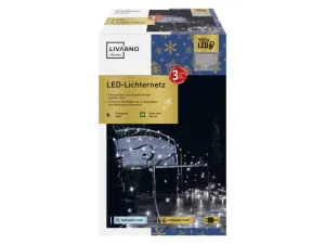 LIVARNO home Svetelný LED záves/sieť (svetelná sieť, studená biela)