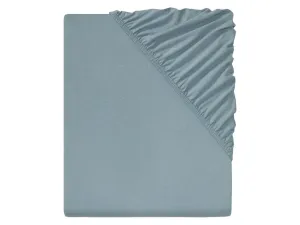 LIVARNO home Napínacia džersejová plachta, 90 – 100 x 200 cm (modrá)