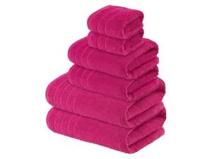 LIVARNO home Súprava froté uterákov, 6-dielna (ružová)