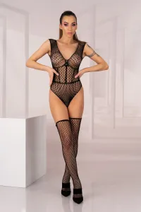 Sexy body LivCo Corsetti Fashion Desdemona - s punčochami Čierna S-L
