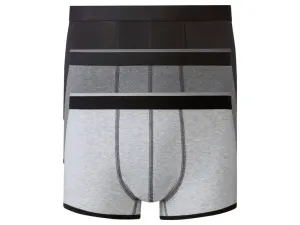 LIVERGY® Pánske boxerky, 3 kusy (S, čierna/sivá/tmavosivá) #4450829