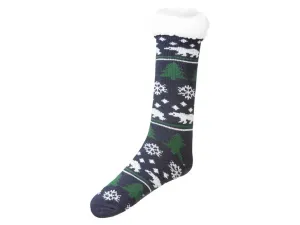 LIVERGY® Pánske vianočné ponožky (39/42, navy modrá)