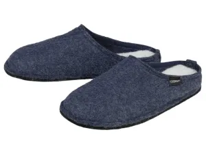 LIVERGY® Pánske plstené papuče (42, navy modrá)