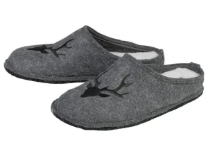 LIVERGY® Pánske plstené papuče (42, sivá) #7204256