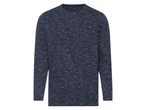 LIVERGY® Pánske tričko s dlhým rukávom (M (48/50), navy modrá)