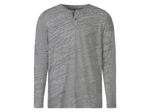 LIVERGY® Pánske tričko s dlhým rukávom (XXL (60/62), sivá)