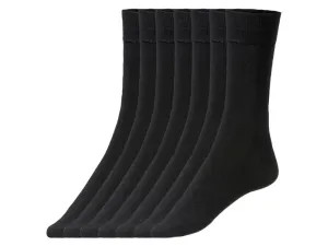 LIVERGY® Pánske ponožky, 7 párov (43/46, čierna) #7917346
