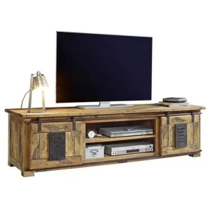 Livetastic TV DIEL, mangové drevo, prírodné farby, 180/50/55 cm