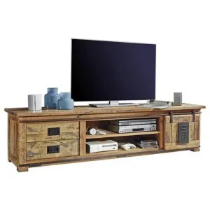 Livetastic TV DIEL, mangové drevo, prírodné farby, 200/50/55 cm