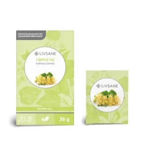 LIVSANE Lipový čaj bylinný, individuálne balené vrecká 20x1,8 g (36 g)