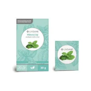 LIVSANE Mätový čaj bylinný, individuálne balené vrecká 20x1,5 g (30 g)