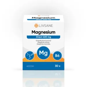 LIVSANE Magnézium Direct 400 mg prášok vo vrecúškach, grapefruitová príchuť, 1x30 ks