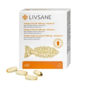 LIVSANE Omega-3 plus vitamín E cps (inov.2019) 1x60 ks