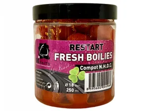 Lk baits boilie fresh restart compot nhdc - 18 mm 250 ml