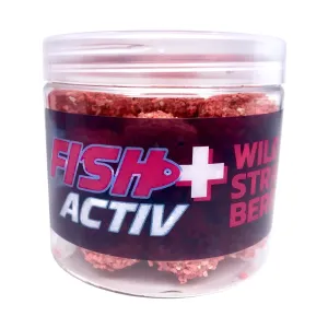 Lk baits boilie fish activ plus willd strawberry 200 ml