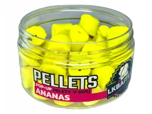 Lk baits pop-up pelety v dipe 12 mm 40 g - ananás