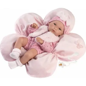 LLORENS - 63592 NEW BORN DIEVČATKO- realistická bábika bábätko s celovinylovým telom - 35 cm