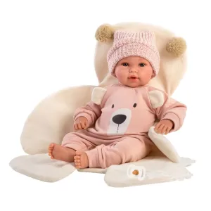 LLORENS - 63644 NEW BORN - realistická bábika bábätko so zvukmi a mäkkým látkovým telom - 36
