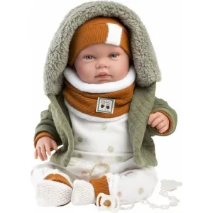 LLORENS - 84465 NEW BORN - realistická bábika bábätko so zvukmi a mäkkým látkovým telom - 44