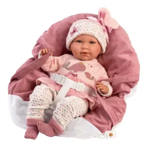 LLORENS - 74014 NEW BORN - realistická bábika bábätko so zvukmi a mäkkým látkovým telom - 42
