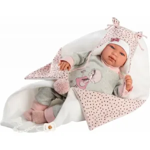 LLORENS - 84460 NEW BORN - realistická bábika bábätko so zvukmi a mäkkým látkovým telom - 44