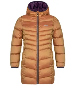 Loap IDUZIE Dievčenský zimný kabát, zlatá, veľkosť #423279