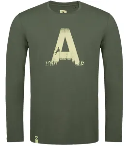 LOAP Aldoss Pánske tričko s dlhým rukávom CLM2257 Zelená L