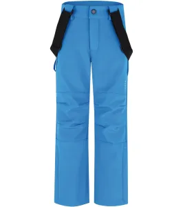 LOAP Lovelo Detské lyžiarske softshellové nohavice SFK2205 svetlý melange 122/128