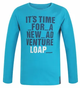 LOAP Binus Chlapčenské tričko s dlhým rukávom CLK2284 modrá 122-128