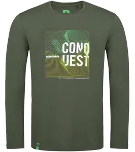 LOAP Alek Pánske tričko s dlhým rukávom CLM2259 Zelená S