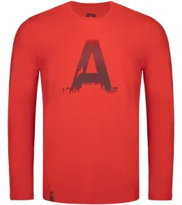 LOAP Aldoss Pánske tričko s dlhým rukávom CLM2257 červená M