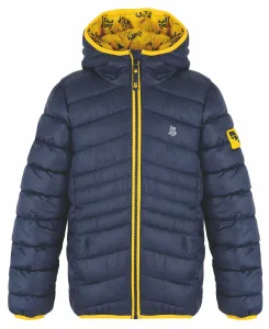 Loap INTERMO Detská zimná bunda, tmavo modrá, veľkosť 134-140
