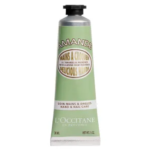 L'Occitane Amande Delicious Hand Cream vyživujúci krém na ruky a nechty 30 ml
