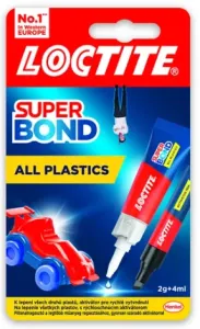 LOCTITE SUPER BOND ALL PLASTICS - Špeciálne sekundové lepidlo na plasty 2g + 4ml