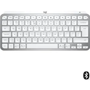Logitech MX Keys Mini Minimalist Wireless Illuminated Keyboard, Pale Grey – US INTL