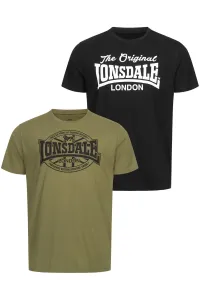 Lonsdale Pánske tričko regular fit dvojbalenie