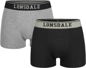 Pánske boxerky Lonsdale 113859-Grey/Black #4185943
