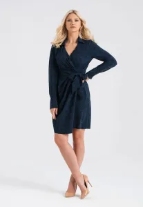 Look Made With Love Woman's Dress 743 Beatrice Navy Blue #4821930