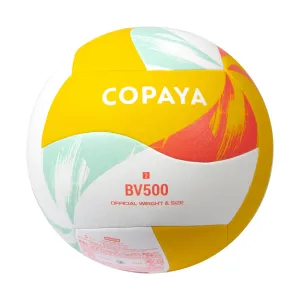 Lopta na plážový volejbal replika hybrid 500 žlto-modrá  5 #1340257