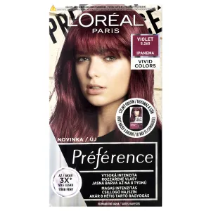 L'Oréal Paris Préférence Vivid Colors 60 ml farba na vlasy pre ženy 5,260 Violet na všetky typy vlasov; na farbené vlasy