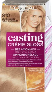 L'Oréal Paris Casting Creme Gloss 48 ml farba na vlasy pre ženy 910 White Chocolate na všetky typy vlasov; na farbené vlasy; na blond vlasy